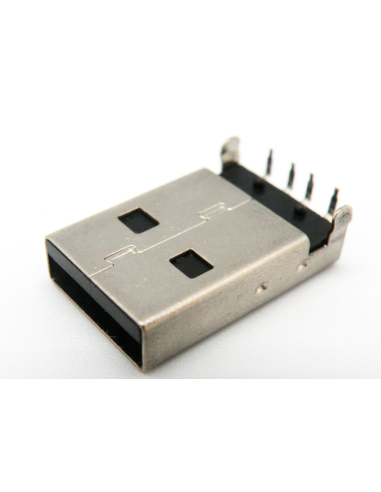 CONECTOR PCB USB "A" MACHO 90º