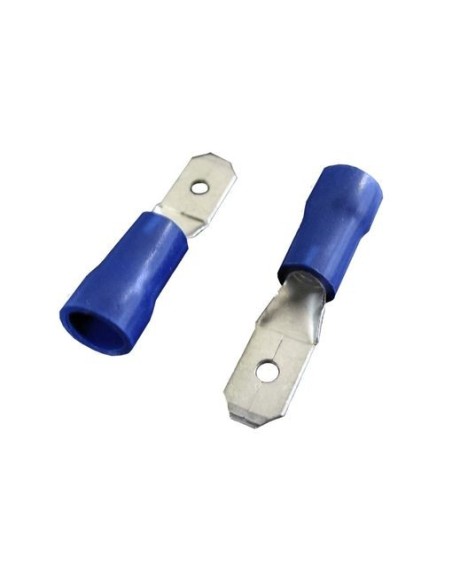 CONECTOR MACHO 6,4mm-AZUL