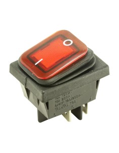 INTERRUPTOR LUMINOSO ROJO ESTANCO