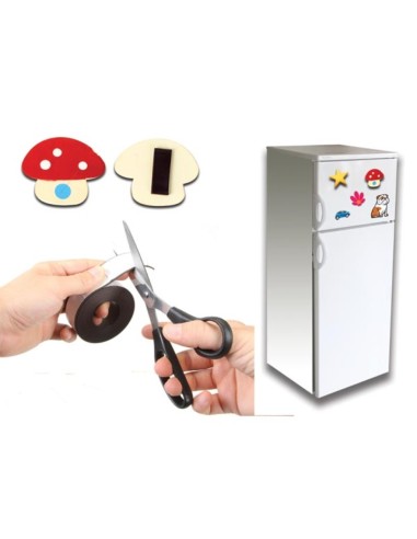 TIRA MAGNETICA FLEXIBLE AUTOADHESIVA 300X2.5cm NEGRA