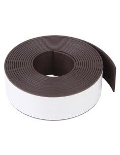 TIRA MAGNETICA FLEXIBLE AUTOADHESIVA 300X2.5cm NEGRA