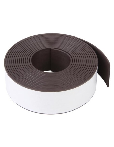 TIRA MAGNETICA FLEXIBLE AUTOADHESIVA 300X2.5cm NEGRA