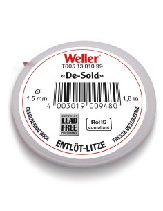 CINTA-MALLA PARA DESOLDAR 1.5mm Ø 1.6MTS