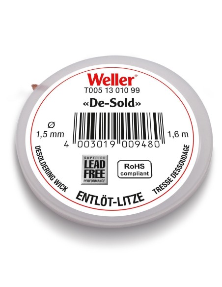 CINTA-MALLA PARA DESOLDAR 1.5mm Ø 1.6MTS