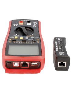 MULTIMETRO CON VERIFICADOR DE REDES RJ11-RJ12-RJ45 USB & USB MINI 2