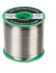 ESTAÑO SIN PLOMO Sn99.3-Cu0.3  Ø 0.8mm 500GR