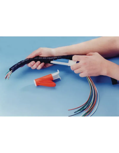 20MTS.CUBRE CABLE 25MM   NEGRO