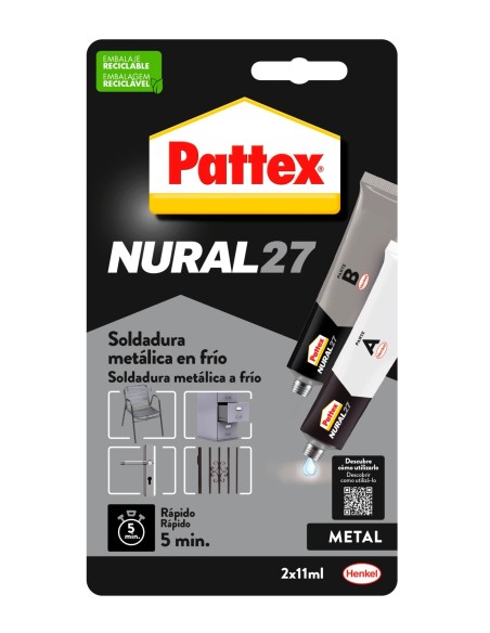 PATTEX NURAL-27 SOLDADURA METALICA 22ML