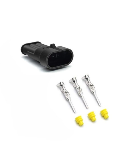 CONECTOR 3 VIAS MACHO SUPERSEAL IP67 ESTANCO