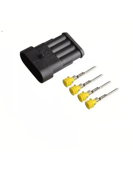 CONECTOR 4 VIAS MACHO SUPERSEAL IP67 ESTANCO