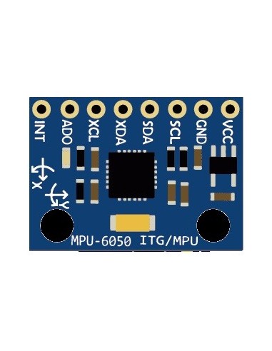 GIROSCOPIO DE TRES EJES & ACELERÓMETRO TRIAXIAL I2C 3-5V