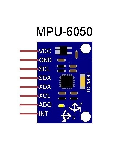 GIROSCOPIO DE TRES EJES & ACELERÓMETRO TRIAXIAL I2C 3-5V