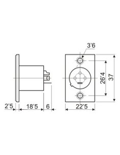 CONECTOR XLR 3CTS MACHO PANEL 2
