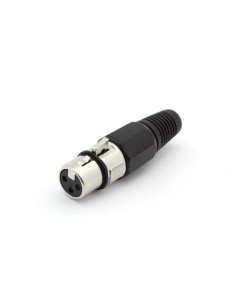 CONECTOR XLR HEMBRA 3CT NEGRO