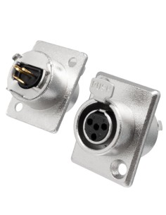 BASE MINI XLR HEMBRA 4CTS