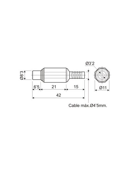 CONECTOR HEMBRA RCA ARERA NEGRA