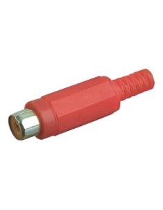 CONECTOR HEMBRA RCA AEREA ROJA