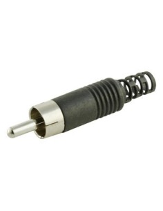 CONECTOR MACHO RCA NEGRO AEREO