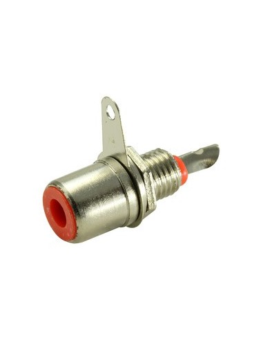 BASE RCA HEMBRA PARA CHASIS ROJO