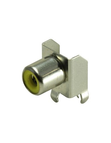 BASE RCA PARA CIRCUITO IMPRESO AMARILLO