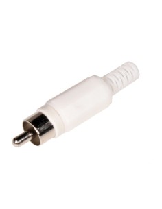 CONECTOR MACHO RCA BLANCO