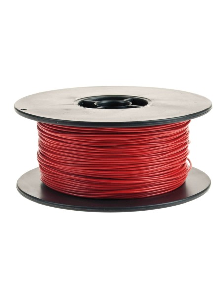 BOBINA 100M CABLE RIGIDO 0.2mm² ROJO