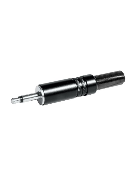 CONECTOR JACK MACHO 3.5MM MONO NEGRO