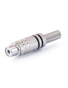 MNTOR RCA HEMBRA NIQUEL NEGRO