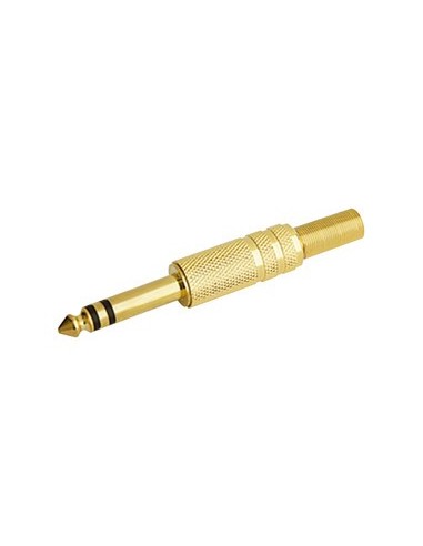 JACK MACHO DORADO STEREO 6.3MM