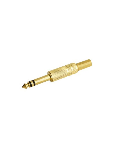 JACK MACHO DORADO STEREO 6.3MM