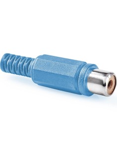 CONECTOR HEMBRA RCA AEREO AZUL