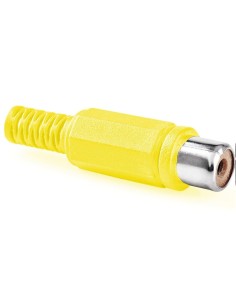 CONECTOR HEMBRA RCA AEREA AMARILLA