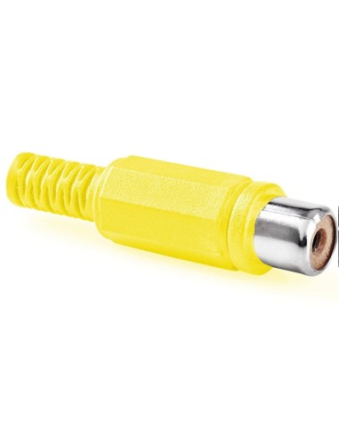 CONECTOR HEMBRA RCA AEREA AMARILLA