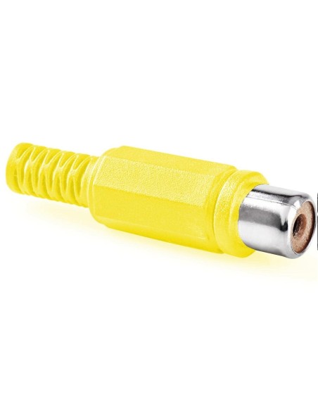 CONECTOR HEMBRA RCA AEREA AMARILLA