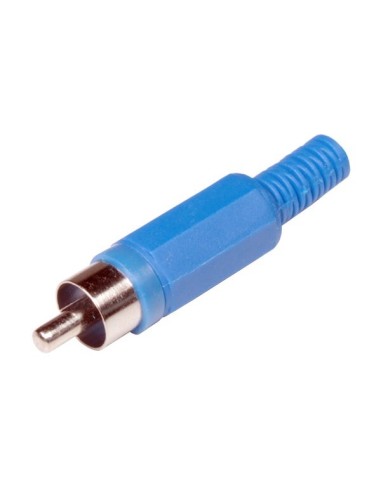 CONECTOR MACHO RCA  AZUL