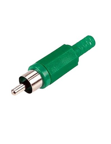CONECTOR MACHO RCA VERDE