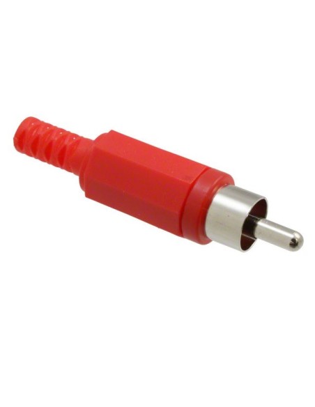 CONECTOR MACHO RCA ROJO AEREO