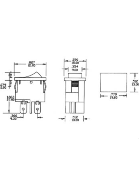 R1944A INTERRUPTOR LUMINOSO ROJO