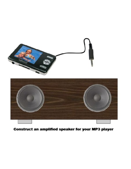 AMPLIFICADOR 2X5W PARA MP3 - KIT PARA MONTAR