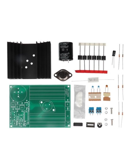 FUENTE DE ALIMENTACIÓN REGULABLE DE 3 A 30VDC / 3A - KIT PARA MONTAR