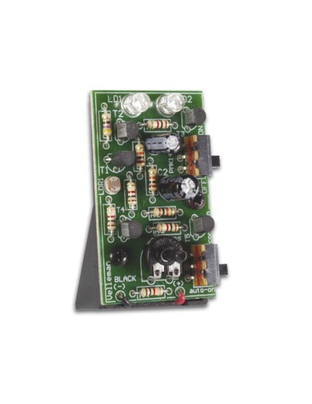 LUZ INTERMITENTE CON 2 LEDs ROJOS MUY LUMINOSOS - KIT PARA MONTAR