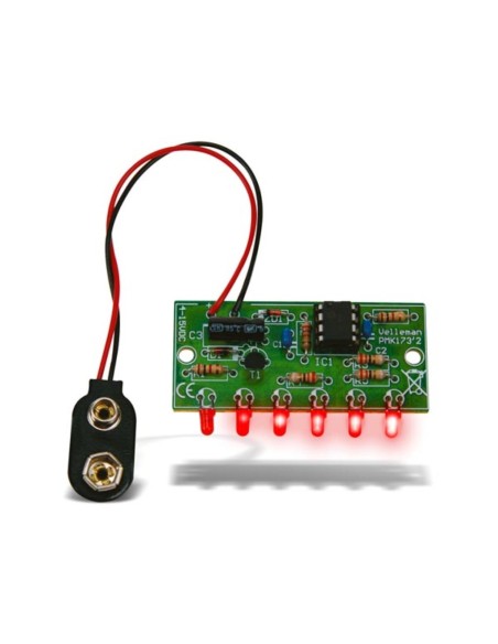 MINI CHASER CON 6 LEDs - KIT PARA MONTAR