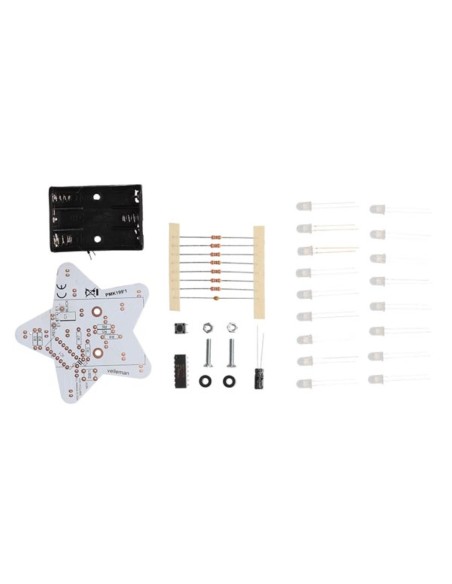 ESTRELLA LED - COLOR BLANCO - KIT PARA MONTAR
