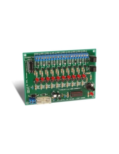 GENERADOR DE EFECTOS LUMINOSOS DE 10 CANALES, 12V - KIT PARA MONTAR