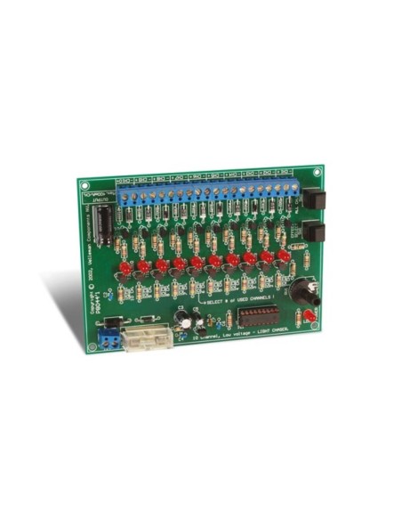 GENERADOR DE EFECTOS LUMINOSOS DE 10 CANALES, 12V - KIT PARA MONTAR