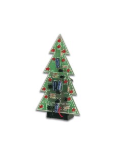 ÁRBOL DE NAVIDAD CON LEDs INTERMITENTES - KIT PARA MONTAR