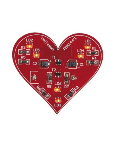 CORAZÓN INTERMITENTE SMD - KIT PARA MONTAR
