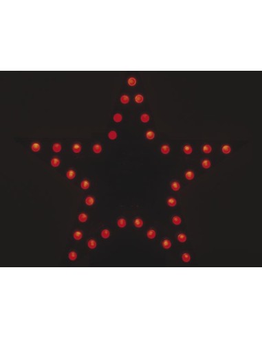 ESTRELLA LED INTERMITENTE - COLOR ROJO - KIT PARA MONTAR