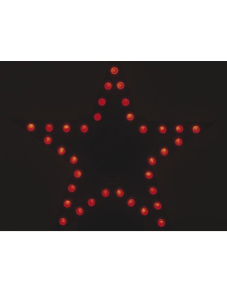 ESTRELLA LED INTERMITENTE - COLOR ROJO - KIT PARA MONTAR