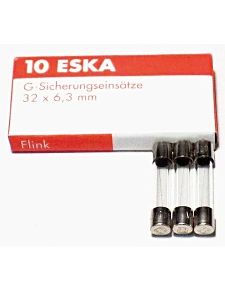 BOLSA 10 FUSIBLES RAPIDOS 100mA 6x32mm